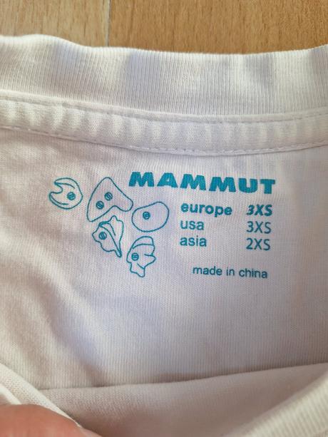 Tričko top mammut vel. 3xs 158 / 164, mammut,158