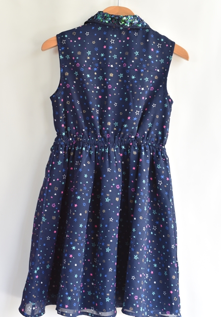 Šaty vel. 9 - 10 let, george,140