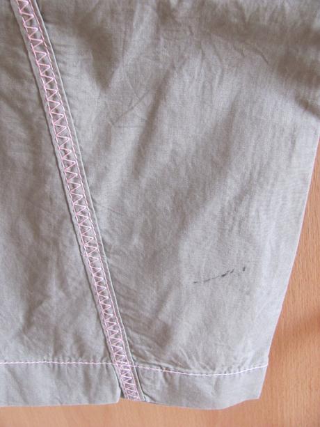 Khaki plátěné kalhoty, 140