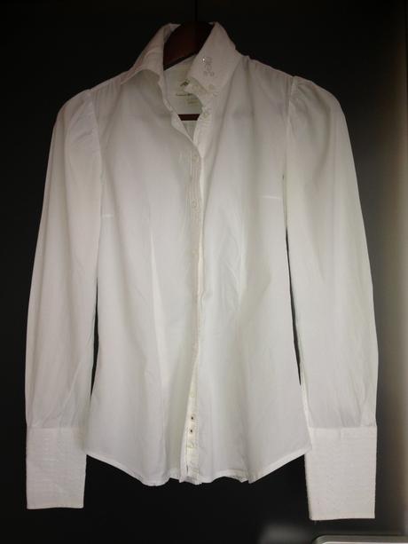 Bílá košile blůza replay xsmall vel.36 kamínky, replay,36