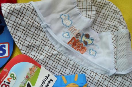 Letní set v.98,plavky,klobouk,kšiltovka, setino,98