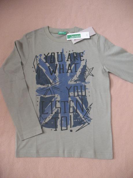 Tričko s dlouhým rukávem, benetton,134