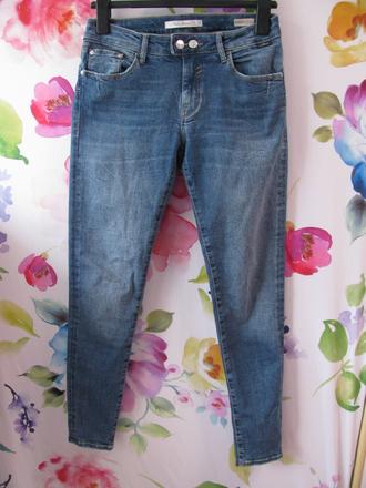 Strečové džíny, skinny, kratší sed -mavi 28/30, m