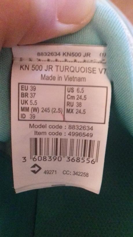 Tenisky na sport a tělocvik, decathlon,39