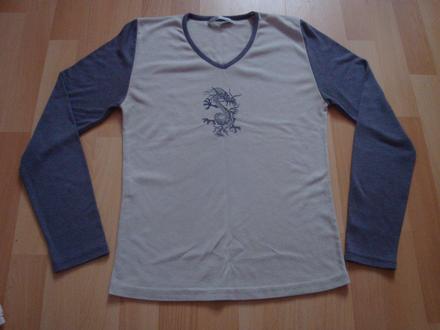 Triko s dlouhým rukávem - drak, vel. l, l