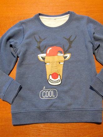 Vánoční mikina vel 116-122, 122