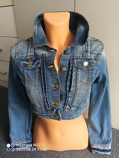 Riflová bunda zn."okay" vel."140-146", okay,140