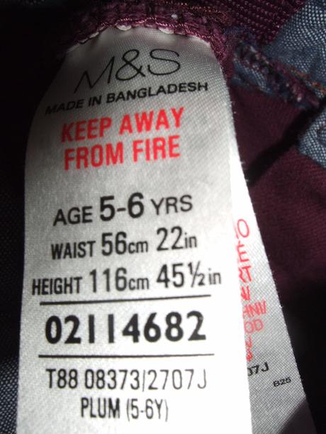 Džínsy vínovej farby m&s - nenosené, marks & spencer,116