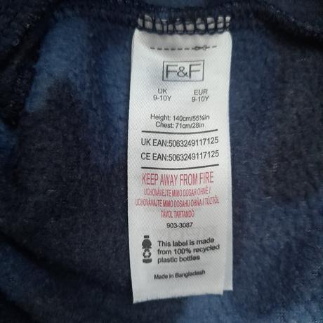 Dětská silná fleece mikina, zn. f&f, vel. 140, f&f,140