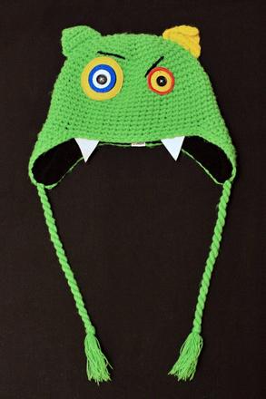 Háčkovaná zimní čepice monsters, etirel,92