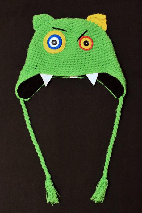 Háčkovaná zimní čepice monsters, etirel,92