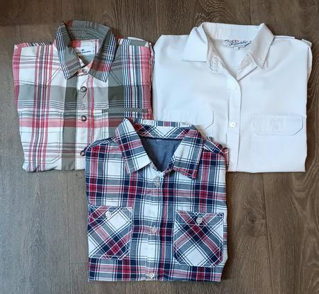 3x chlapecké košile, tom tailor,134