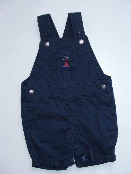 L109 modré kraťasy s laclem vel. 68, marks & spencer,68