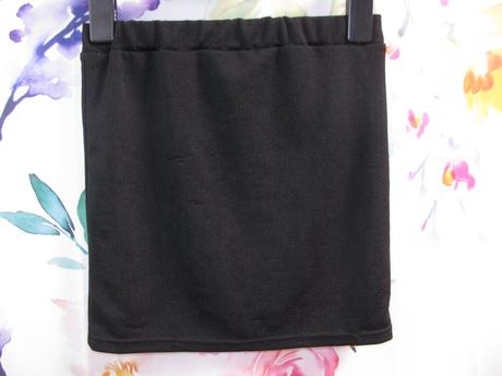 Dívčí elastická černá minisukně, 128