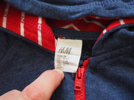 Mikina vel 74, h&m,74