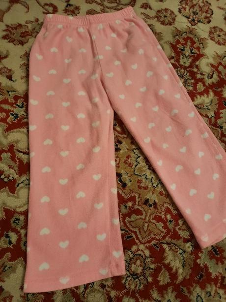 Fleecové tepláčky se srdíčky, george,98