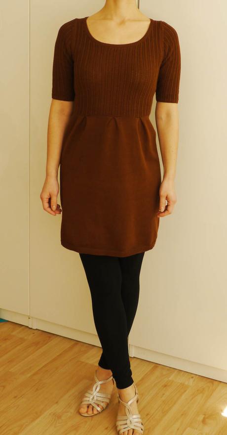 Hnede pletove saty mango v xs, mango,xs