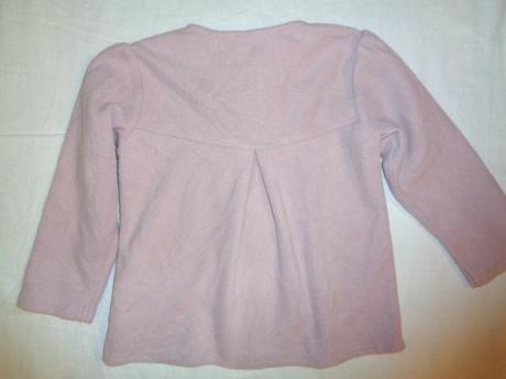 Nádherný starorůžový flízový kabátek, 98