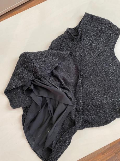 Třpytivý top s výstřihem do zat, vel s, mohito, mohito,xs