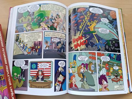 Komiks simpsonovi futurama (velká kniha+desky),