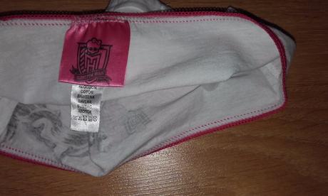 Kalhotky monster high - nenošené 6-8 let, 116