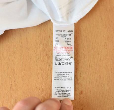 Tílko vel. 7 - 8 let, river island,128