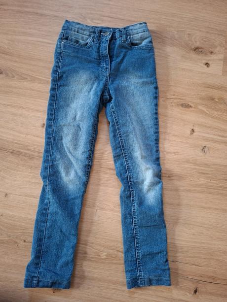 Zateplené rifle, džíny 122/128, bonprix,122