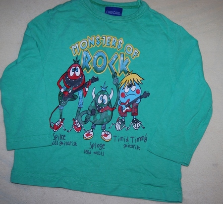 Zelené tričko s monsters vel. 86, cherokee,86