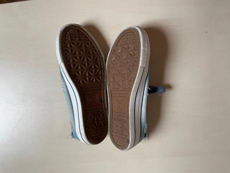 Džínové tenisky, dřené a rty, vel 36, fashion, 36