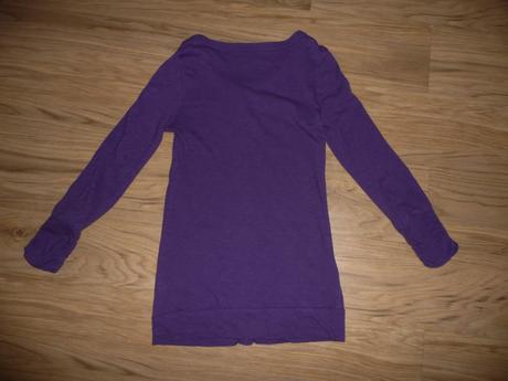 Fialový svetřík tcm na 7-8l- vel.122/128, tcm,128