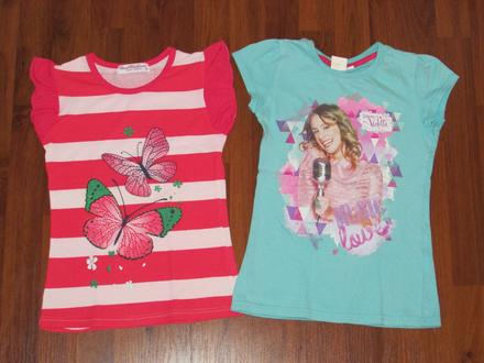 2 letní trička, disney,134