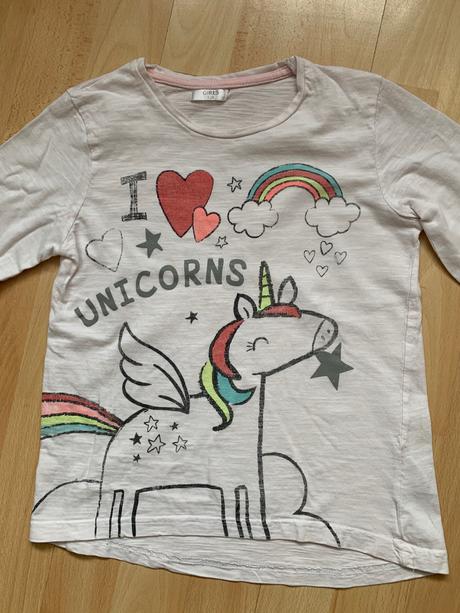 Triko & tričko i love unicorns vel. 128, pepco,128