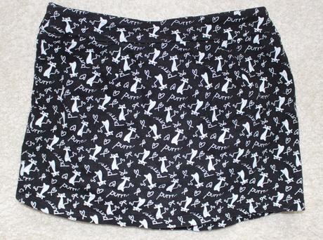 Op735. bavlněné sukně s kočkami, new look,140