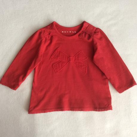 Tričko s mašlí a zdobené krajkou zn. nutmeg, nutmeg,74