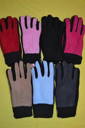 Oteplené fleece rukavice v.140-170,s-m, 158 / m / s / xs