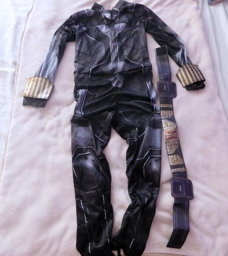 Kostým superhrdiny black widow vel.5/7let, 
