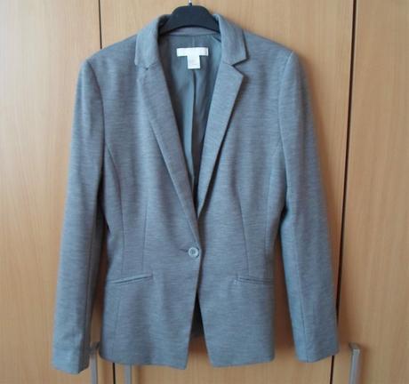 Šedé sako sáčko h&m, h&m,36