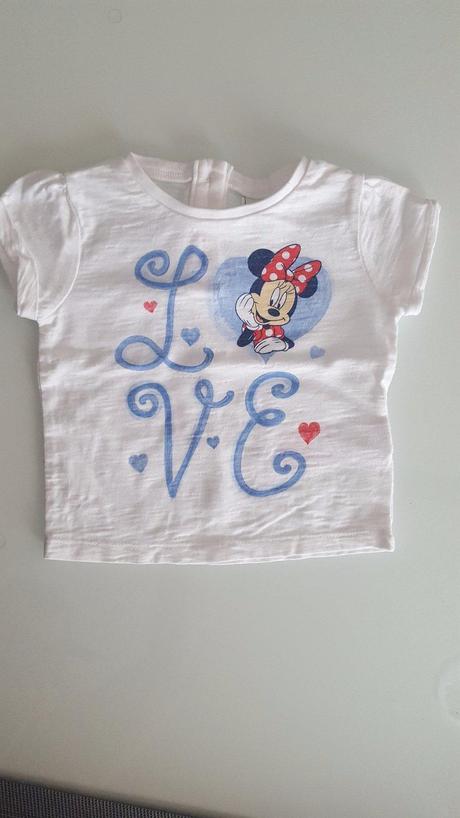 Dětské tričko/triko disney s minnie vel. 0-3, disney,56