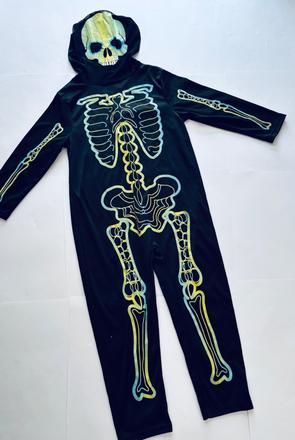 An2/ kostým kostlivec reflexní - v.cca 6/7 let, 