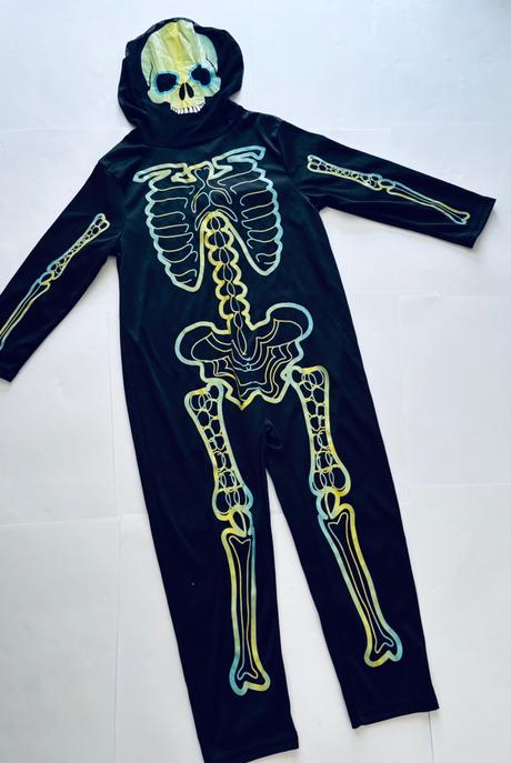 An2/ kostým kostlivec reflexní - v.cca 6/7 let, 