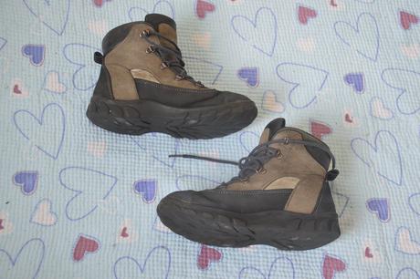 34 dzo kožené kotníkové boty pohorky, 34