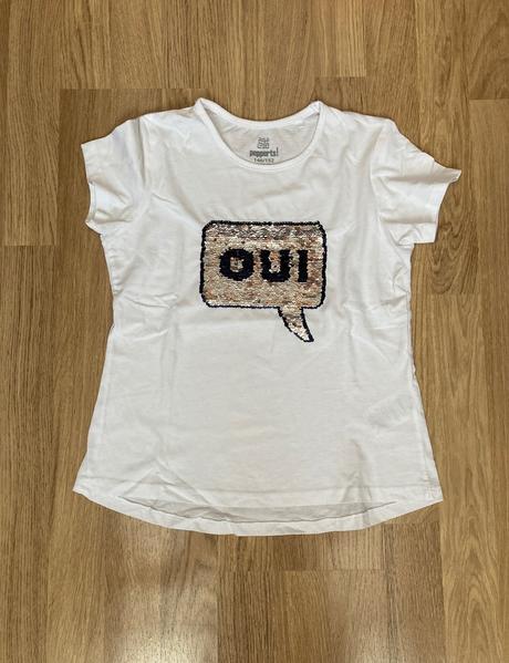 Dívčí tričko s měnícími flitry, pepperts,146