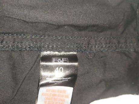 Černé 3/4 kalhoty, f&f,40