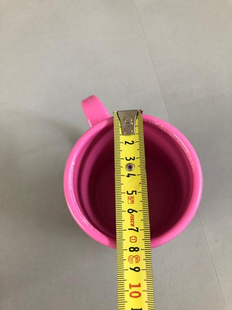 Plastový gumový hrnek suvenýr dubai sytá růžová, 