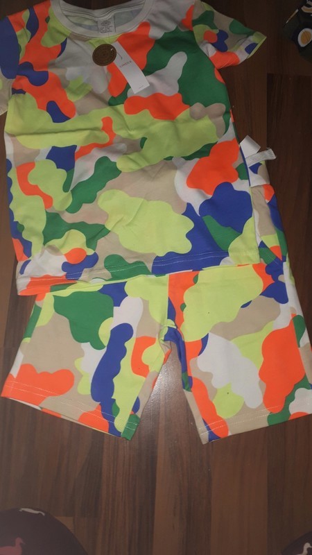 Maskáčový komplet triko+kratase 98/104 lindex, lindex,98