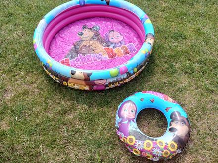 Bazén máša a medvěd +kruh,