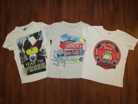 3x tričko s krátkým rukávem, 110