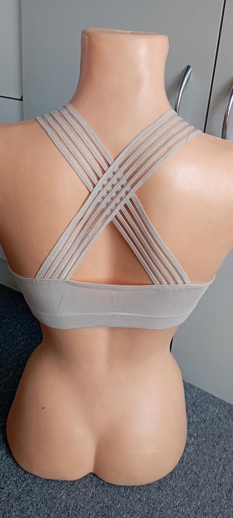 Krémové bolérko - podprsenka vel."s/m", s