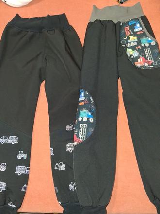 Softshellové kalhoty a s fleecem a beránkem, 122