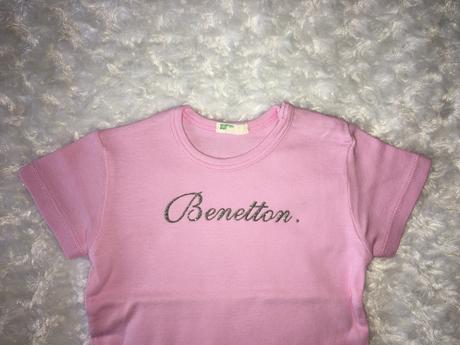 Růžové tričko benetton, benetton,74